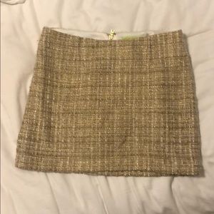 Alice + Olivia gold/ white skirt